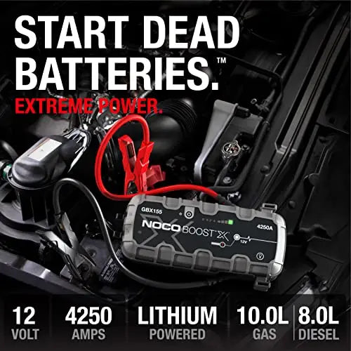 4250A Portable Car Jump Starter with 60W USB-C Power Bank