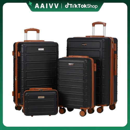 4 Piece Expandable Hardshell Luggage Set with TSA Lock & Spinner Wheels