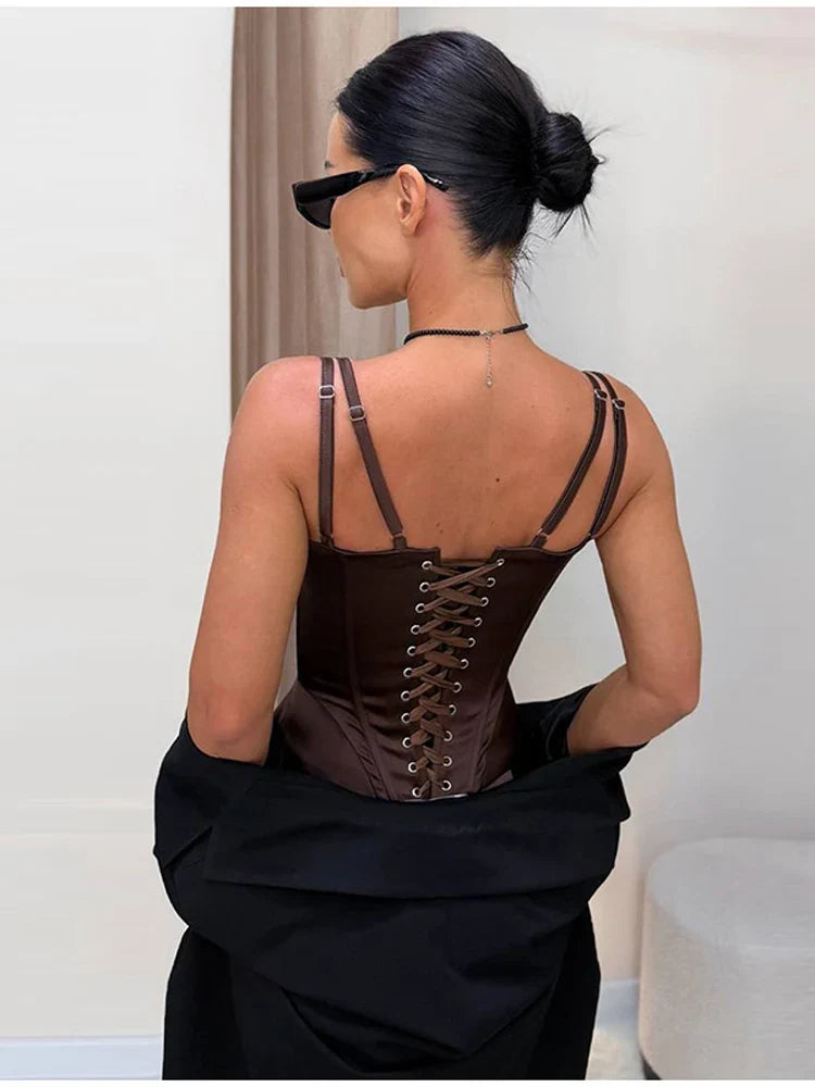 Noelia Satin Corset Top