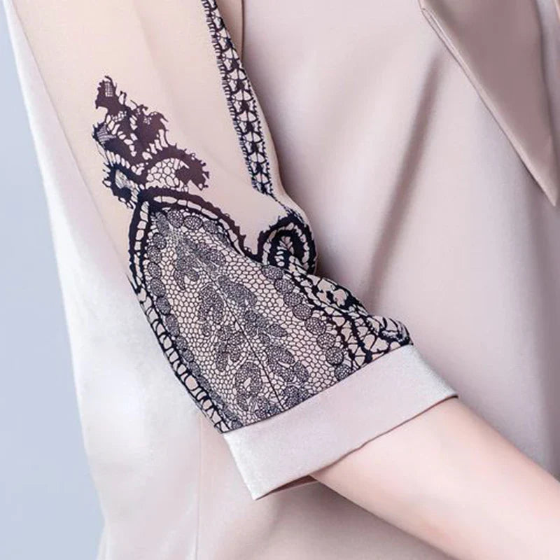 Clarisse Pearl Bow Blouse