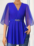 Amara Chiffon Belted Blouse