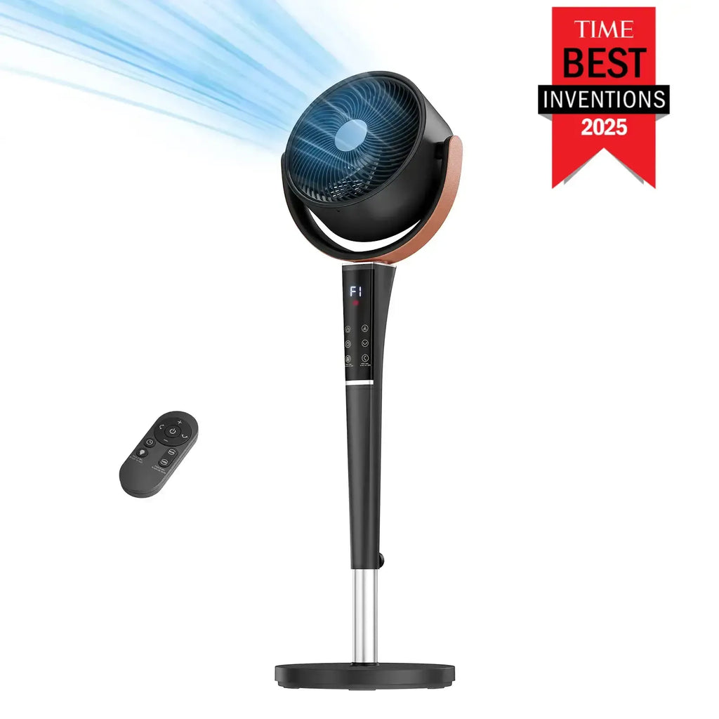 ⚡Fan for Bedroom, 120° Oscillating Standing Fan, DC Motor Quiet Floor Fan